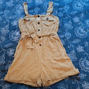 URBAN OUTFITTERS OLIVE GREEN ROMPER | SIZE MEDIUM
